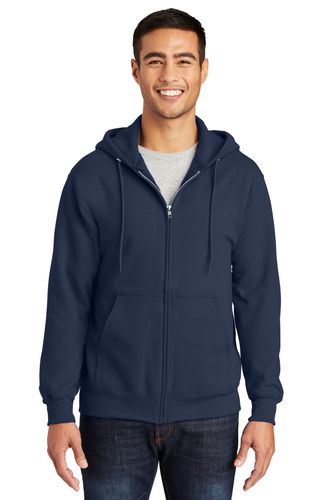 Port & Company® -  Essential Fleece Full-Zip Hooded Sweatshirt.  PC90ZH  image thumbnail