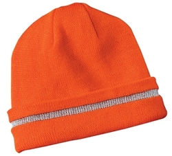 Image of CornerStone® - Enhanced Visibility Beanie with Reflective Stripe CS800