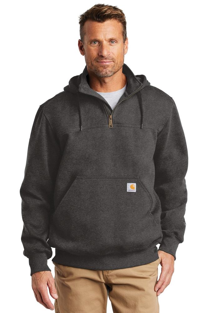 Carhartt Rain Defender Paxton Heavyweight Hooded Zip Mock Sweatshirt. CT100617 primary image