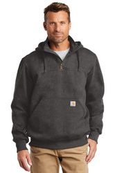 Image of Carhartt Rain Defender Paxton Heavyweight Hooded Zip Mock Sweatshirt. CT100617