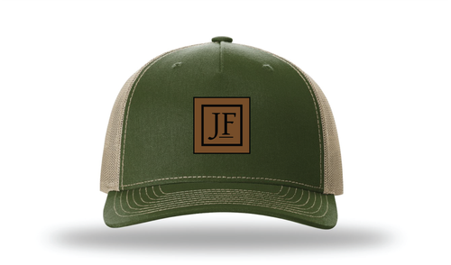 Richardson Five-Panel Trucker Cap w/ Leather Patch - 112FP image thumbnail