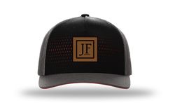 Image of Leather Patch - Richardson Laser Cut Five Panel Trucker Cap 163