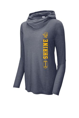 Sport-Tek Ladies PosiCharge Tri-Blend Wicking Long Sleeve Hoodie image thumbnail