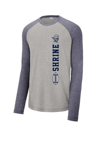 Sport-Tek PosiCharge Long Sleeve Tri-Blend Wicking Raglan Tee image thumbnail