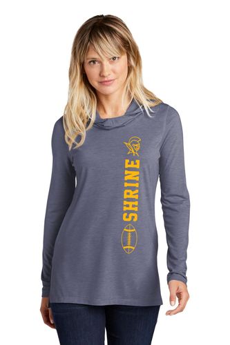 Sport-Tek Ladies PosiCharge Tri-Blend Wicking Long Sleeve Hoodie image thumbnail