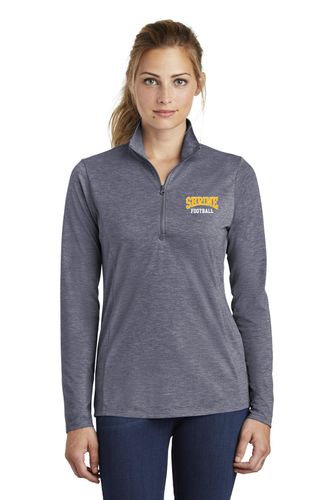Sport-Tek Ladies PosiCharge Tri-Blend Wicking 1/4-Zip Pullover image thumbnail