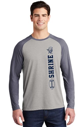 Sport-Tek PosiCharge Long Sleeve Tri-Blend Wicking Raglan Tee image thumbnail