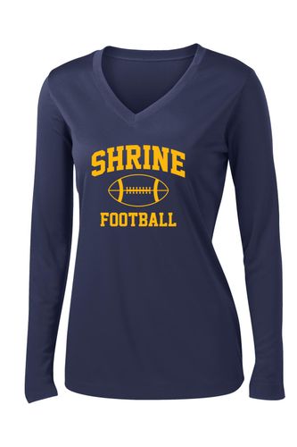 Sport-Tek Ladies Long Sleeve PosiCharge Competitor V-Neck Tee image thumbnail