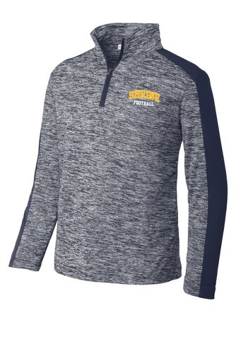 Sport-Tek Youth PosiCharge Electric Heather Colorblock 1/4-Zip Pullover image thumbnail