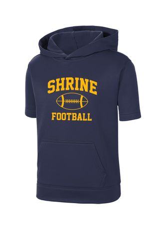 Sport-Tek Youth Sport-Wick Fleece Short Sleeve Hooded Pullover image thumbnail