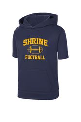 Image of Sport-Tek Youth Sport-Wick Fleece Short Sleeve Hooded Pullover