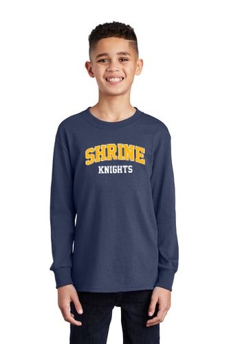 Port & Company Youth Long Sleeve Core Cotton Tee image thumbnail