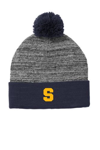 Sport-Tek Heather Pom Pom Beanie image thumbnail
