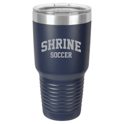 Image of Polar Camel 30 oz. Navy Blue Vacuum Insulated Ringneck Tumbler with Clear Lid