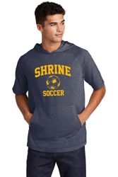 Image of Sport-Tek PosiCharge Tri-Blend Wicking Short Sleeve Hoodie