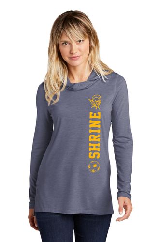 Sport-Tek Ladies PosiCharge Tri-Blend Wicking Long Sleeve Hoodie image thumbnail