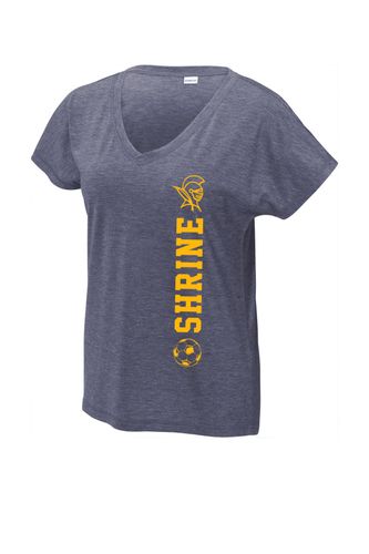 Sport-Tek Ladies PosiCharge Tri-Blend Wicking Dolman Tee image thumbnail