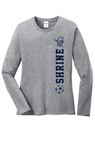 Port & Company Ladies Long Sleeve Core Cotton Tee image thumbnail