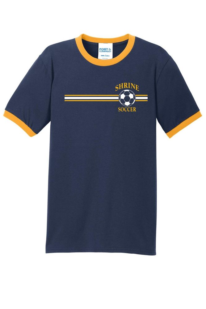 Port & Company Core Cotton Ringer Tee primary image