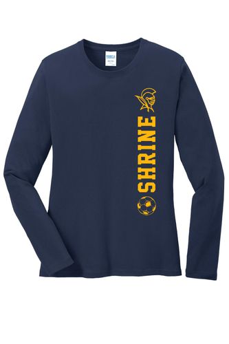 Port & Company Ladies Long Sleeve Core Cotton Tee image thumbnail