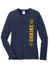 Image of Port & Company Ladies Long Sleeve Core Cotton Tee