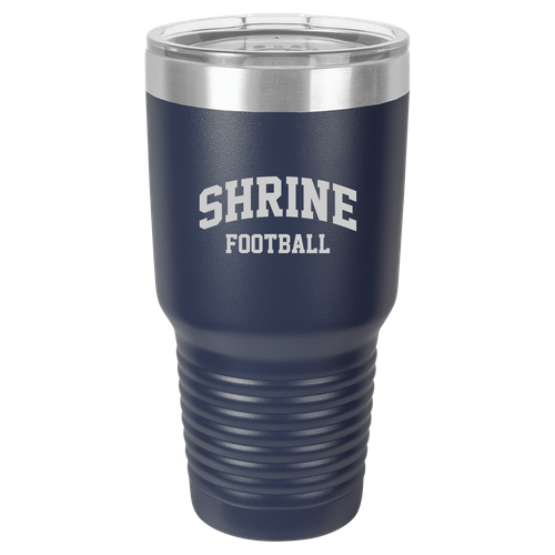 Polar Camel 30 oz. Navy Blue Vacuum Insulated Ringneck Tumbler with Clear Lid image thumbnail