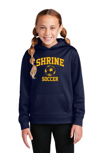 Sport-Tek Youth Sport-Wick Fleece Hooded Pullover image thumbnail