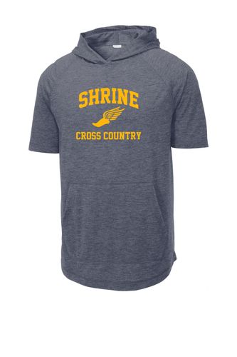 Sport-Tek PosiCharge Tri-Blend Wicking Short Sleeve Hoodie image thumbnail