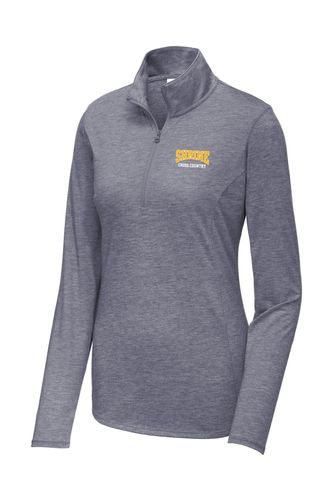 Sport-Tek Ladies PosiCharge Tri-Blend Wicking 1/4-Zip Pullover image thumbnail