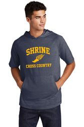 Image of Sport-Tek PosiCharge Tri-Blend Wicking Short Sleeve Hoodie