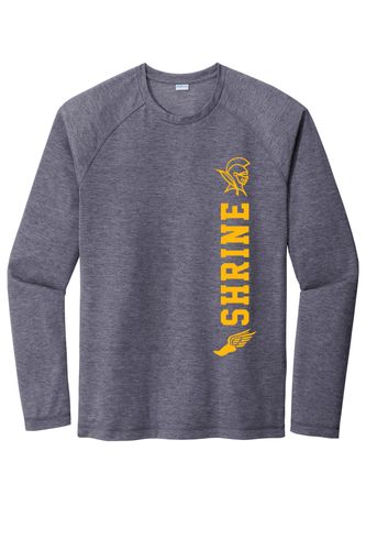 Sport-Tek PosiCharge Long Sleeve Tri-Blend Wicking Raglan Tee image thumbnail