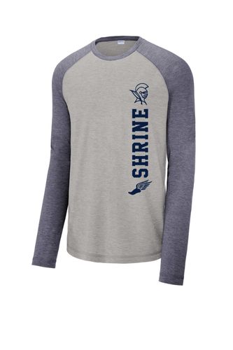 Sport-Tek PosiCharge Long Sleeve Tri-Blend Wicking Raglan Tee image thumbnail