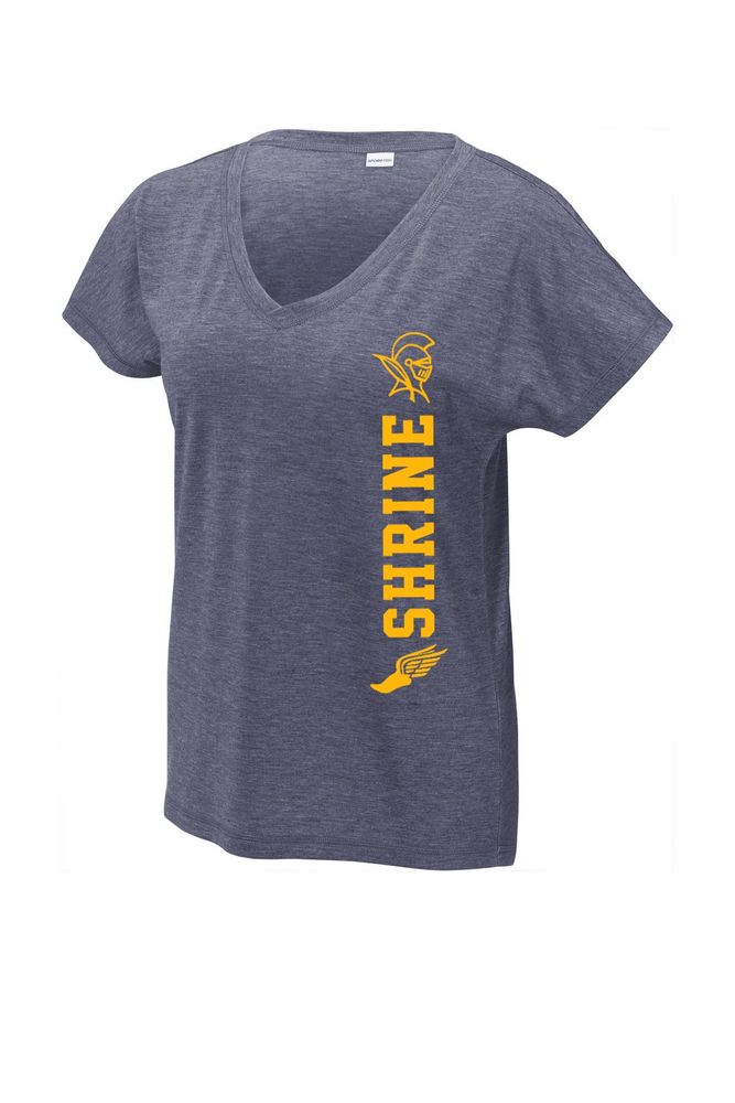 Sport-Tek Ladies PosiCharge Tri-Blend Wicking Dolman Tee primary image