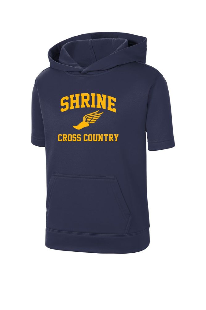 Sport-Tek Youth Sport-Wick Fleece Short Sleeve Hooded Pullover primary image