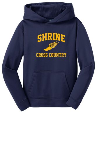 Sport-Tek Youth Sport-Wick Fleece Hooded Pullover image thumbnail