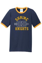 Image of Port & Company Core Cotton Ringer Tee