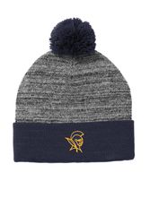 Image of Sport-Tek Heather Pom Pom Beanie 