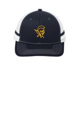 Image of Port Authority Two-Stripe Snapback Trucker Cap. 
