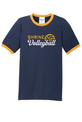 Image of Port & Company Core Cotton Ringer Tee
