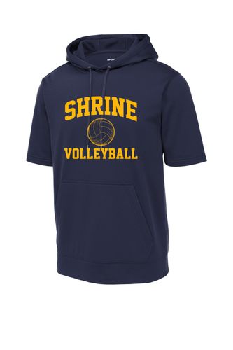 Sport-Tek Sport-Wick Fleece Short Sleeve Hooded Pullover image thumbnail