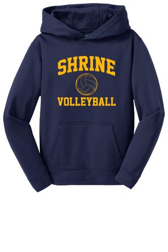 Sport-Tek Youth Sport-Wick Fleece Hooded Pullover image thumbnail