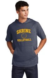Image of Sport-Tek PosiCharge Tri-Blend Wicking Short Sleeve Hoodie