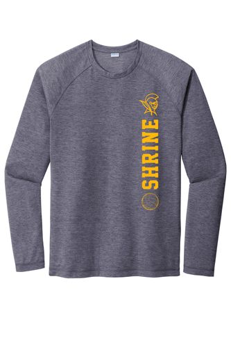 Sport-Tek PosiCharge Long Sleeve Tri-Blend Wicking Raglan Tee image thumbnail