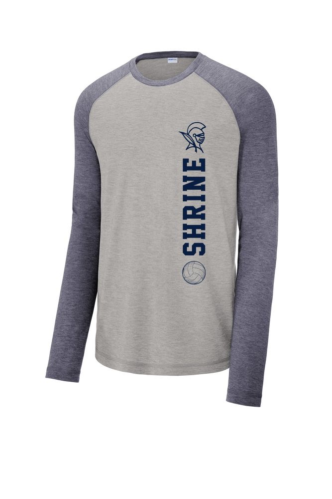 Sport-Tek PosiCharge Long Sleeve Tri-Blend Wicking Raglan Tee primary image