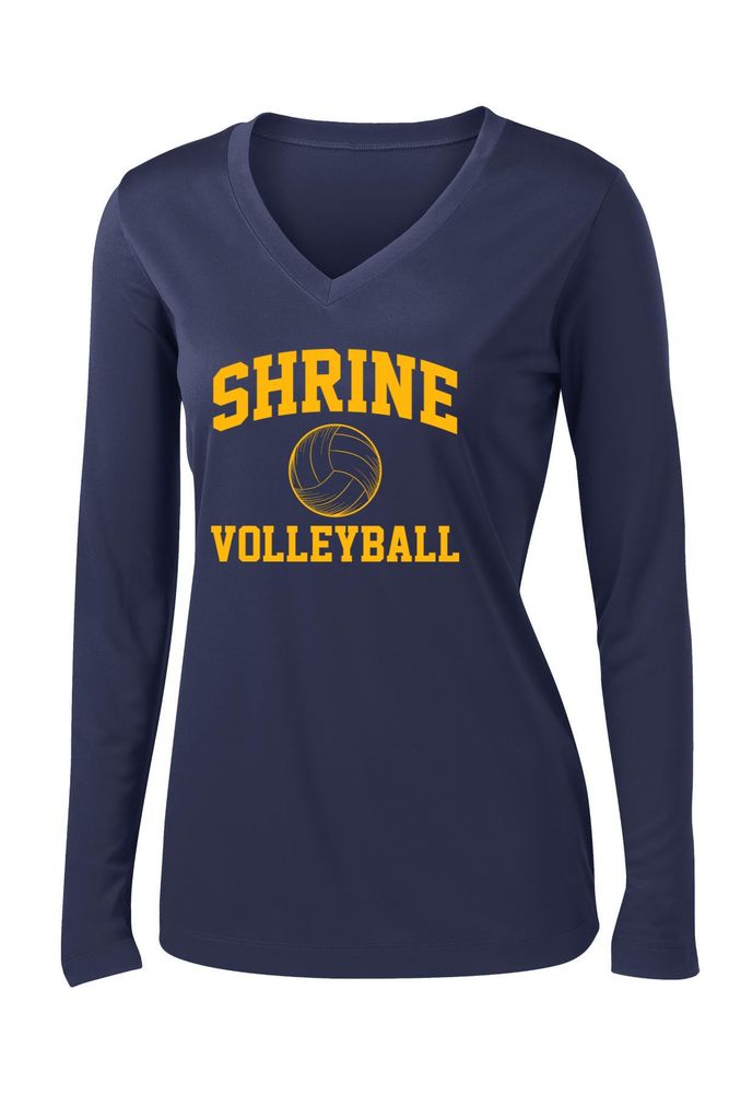 Sport-Tek Ladies Long Sleeve PosiCharge Competitor V-Neck Tee primary image