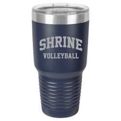 Image of Polar Camel 30 oz. Navy Blue Vacuum Insulated Ringneck Tumbler with Clear Lid