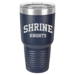 Image of Polar Camel 30 oz. Navy Blue Vacuum Insulated Ringneck Tumbler with Clear Lid