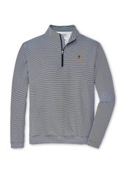 Image of Peter Millar Men's Perth Mini-Stripe Stretch Loop Terry Quarter-Zip
