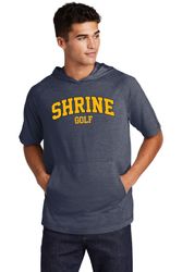 Image of Sport-Tek PosiCharge Tri-Blend Wicking Short Sleeve Hoodie