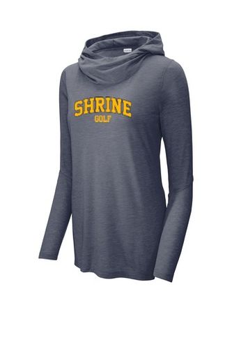 Sport-Tek Ladies PosiCharge Tri-Blend Wicking Long Sleeve Hoodie image thumbnail